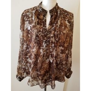 Coldwater Creek Long Sleeve Blouse Size PXL (18)